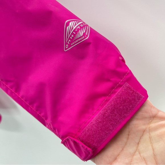 Columbia Omni Tech Waterproof Hooded Hiking Outdoor Hot Pink Jacket Size Large - Picture 4 of 10